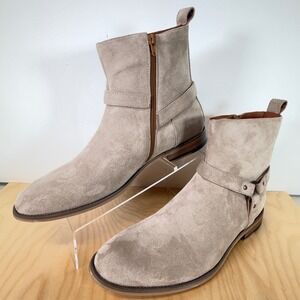 Polar Fox Mens Suede Ankle Boots, Western Style, Dress Casual, Size 12